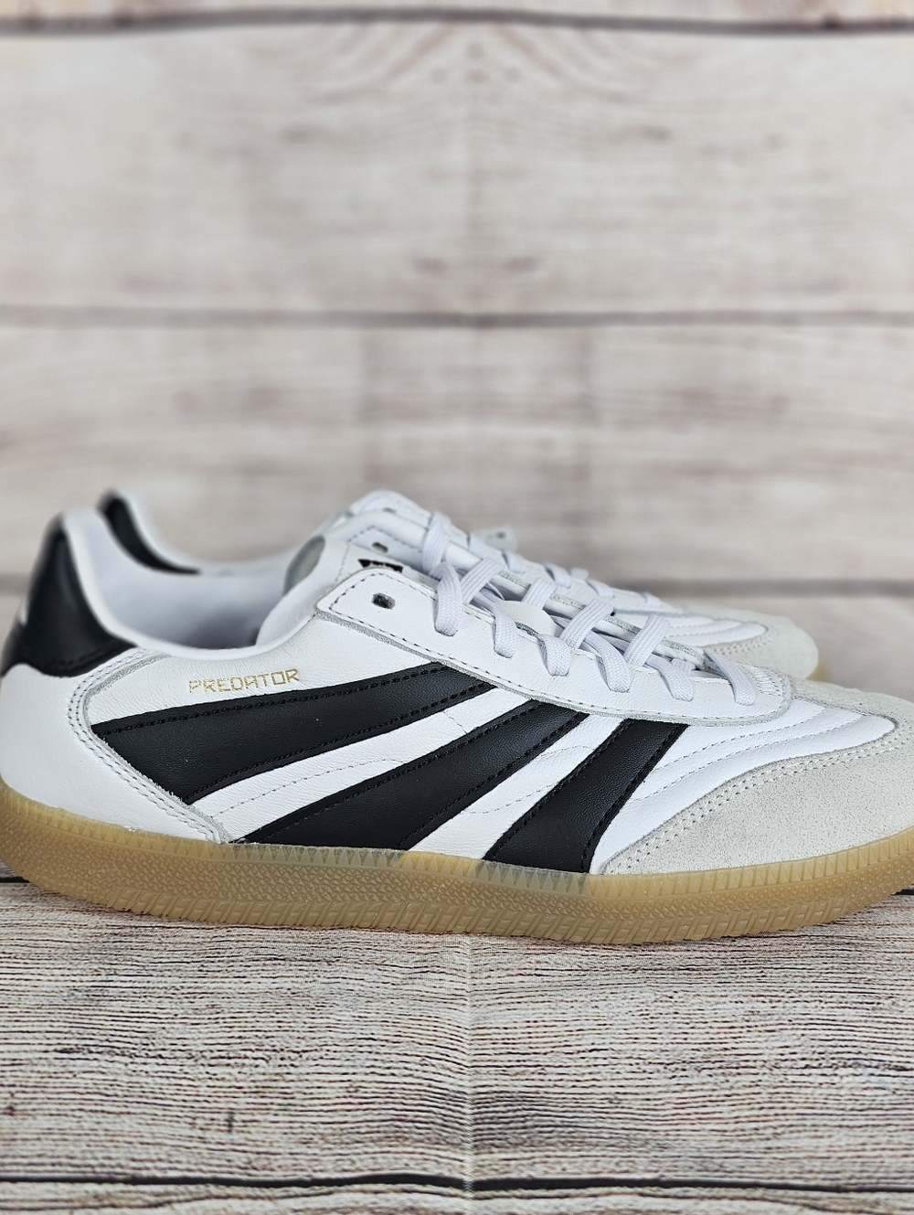 Adidas Predator Freestyle White Black Gum Sole Men’s Size 7.5 ID3832 NWOB